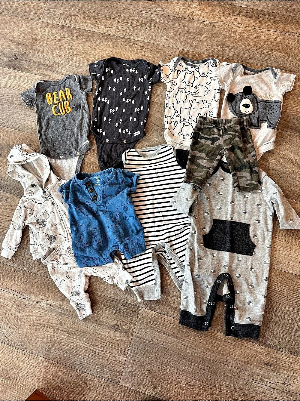 Infant Clothing Lot Bear Cub Bodysuits & One-Piece
